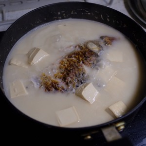Suckle soup of bean curd of fish of white crucian carp | The tender practice step with a final fish 5