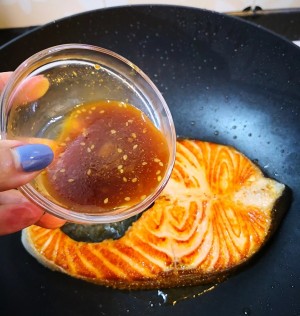 Take the practice step that burns asparagus of 3 article fish 6