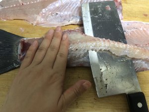 Piece fish of pickled Chinese cabbage of the fish of piscine ～ water that boil coils the tutorial of slices of fish meat that coil, 