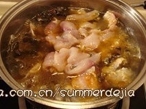 The practice measure of fish of pickled Chinese cabbage 4