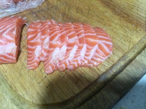 Potato of 3 article fish piece the practice measure of salad 3