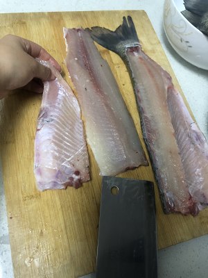 Piece fish of pickled Chinese cabbage of the fish of piscine ～ water that boil coils the tutorial of slices of fish meat that coil, 