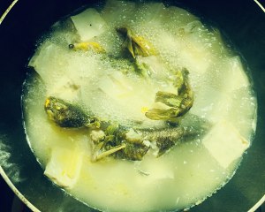 The practice measure of soup of bean curd of yellow bone fish 5