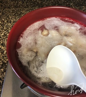豆腐のコリアンダーのスープを簡単に作る練習の流れ5
