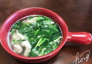豆腐のコリアンダーのスープを簡単に簡単に作る練習の流れ8