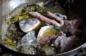 The practice measure of fish of the water pickled Chinese cabbage that boil 4