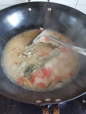 The 黄色い骨の魚のトマトの豆腐のスープの実践測定7 