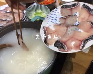 The practice measure of congee fish chaffy dish 10