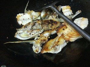  家族の日常生活の白菜漬けの魚5 