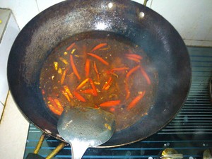 The practice measure of hot fish of hemp of the daily life of a family 4