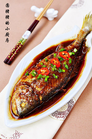 The practice measure of yellow croaker of braise in soy sauce 8