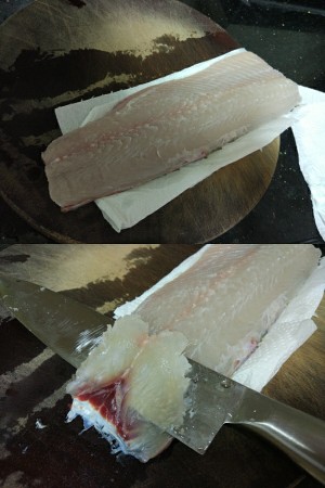 家族の日常生活の白菜漬け魚の実習3