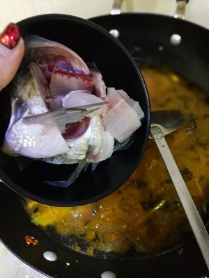 The practice measure of fish of pickled Chinese cabbage 10