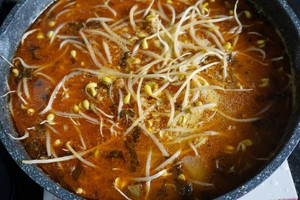 The practice measure of the fish of water of pickled Chinese cabbage that boil 21