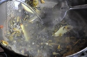 The practice measure of fish of the water pickled Chinese cabbage that boil 3
