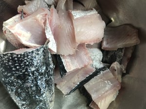 The practice measure of fish of boiler of boil in water for a while 7