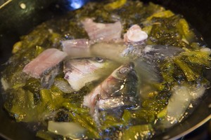 The practice measure of fish of pickled Chinese cabbage 15