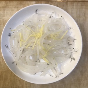 The practice measure of fish of plain cooked rice of head dish evaporate 2