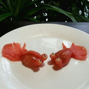 The practice measure of crystal fish dumpling 24