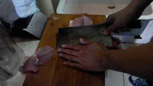The practice measure of stone boiler fish 3