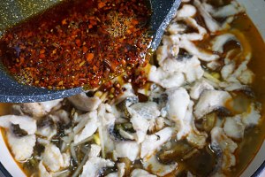 The practice measure of the fish of water of pickled Chinese cabbage that boil 27