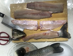 Piece fish of pickled Chinese cabbage of the fish of piscine ～ water that boil coils the tutorial of slices of fish meat that coil, 