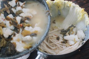 The practice measure of fish of pickled Chinese cabbage 5
