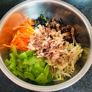 Tuna is delicate have a way (Han Shi mixes meal) practice measure 4