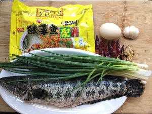 The practice measure of fish of pickled Chinese cabbage 1