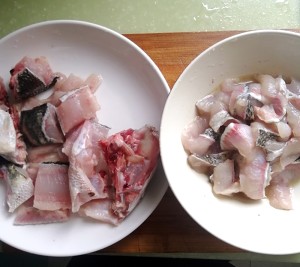 Fish of pickled Chinese cabbage of the daily life of a family (snakeheaded fish) practice measure 5