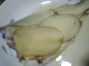 Steamed yellow croaker of the child (which to eat to was not pricked) practice measure 7