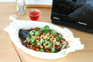The practice measure of the paper bag fish of tender Hua Xianxiang 18