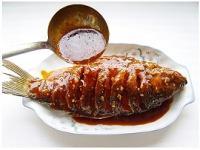The practice measure of fish in sweet and sour sauce 10