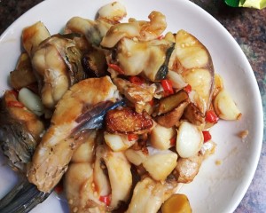 Delicious to lick dish the practice measure of    fish 8