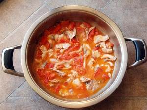 The practice measure of tomato fish 6