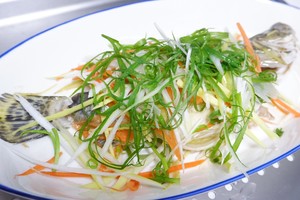 The practice measure of fish of quick worker steamed sweet-scented osmanthus 6