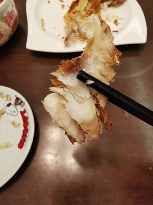 The practice measure of fish of Chinese larch of crude fry in shallow oil 4