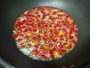家族の日常生活の漬け白菜の魚の実習8