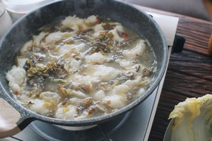 The practice measure of fish of pickled Chinese cabbage 4