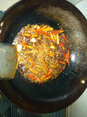The practice measure of hot fish of hemp of the daily life of a family 3