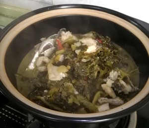 Fish of pickled Chinese cabbage of the daily life of a family (snakeheaded fish) practice measure 10