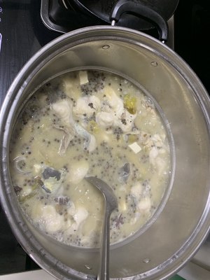 The practice measure of fish of pickled Chinese cabbage of the edition that drink boiling water 12