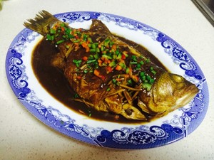 The practice measure of fish in sweet and sour sauce 1