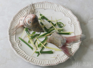 The practice measure of fish of peacock spread its tail 3
