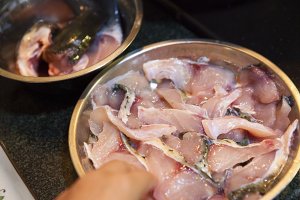 The practice measure of fish of pickled Chinese cabbage 11