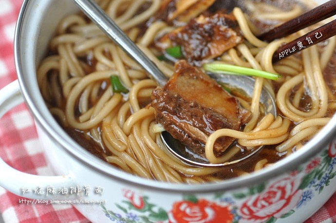 
The practice of face of chop of sesame oil of braise in soy sauce, how to do delicious