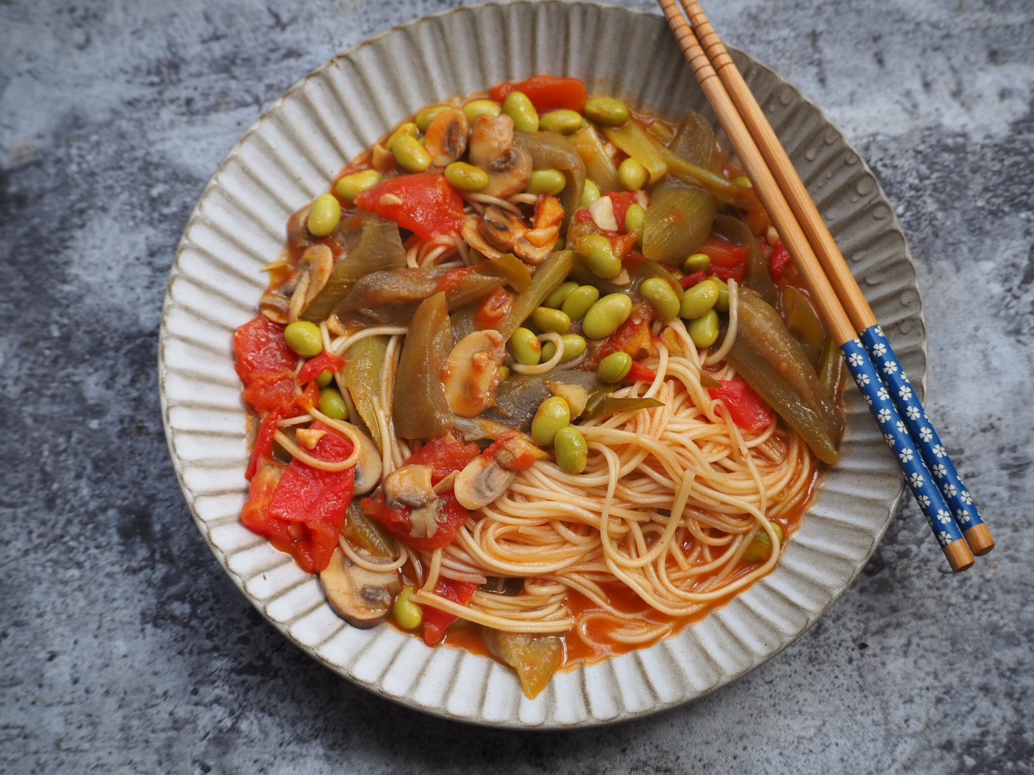 
The practice of face of towel gourd of tomato young soya bean, how to do delicious