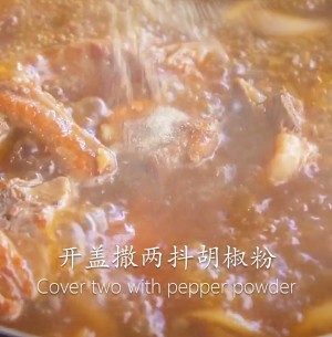 Chop face (chop of braise in soy sauce) practice measure 7