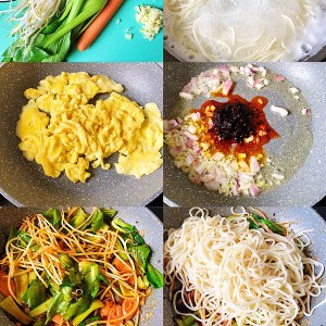 The practice measure of the chow mien of the daily life of a family that had better eat the simpliest 2