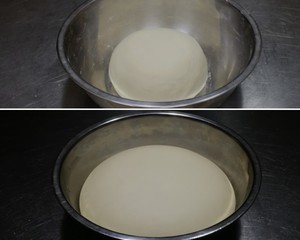 The practice measure that old range knife cuts a steamed bread 4